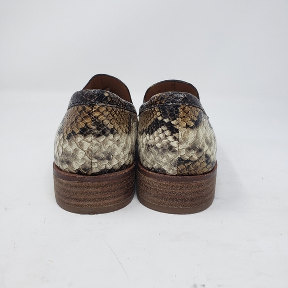 Madewell The Frances Loafer in Snake Embossed Leather size 7 - Picture 5 of 9